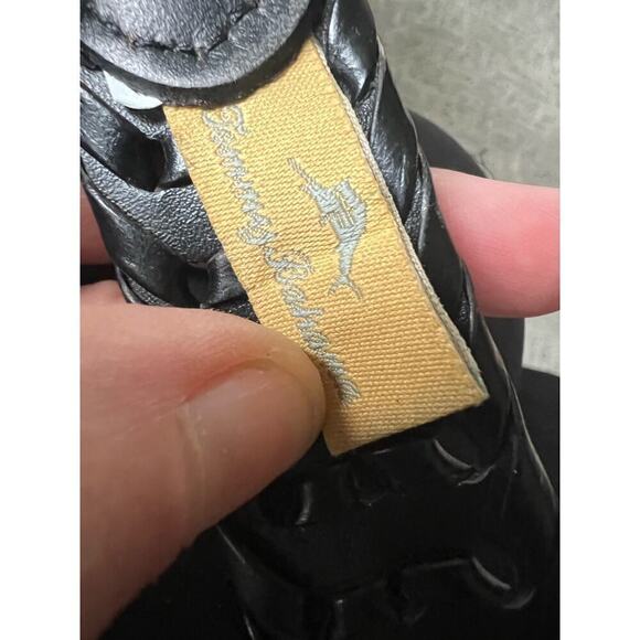 Tommy Bahama men’s braided black leather belt size 38-40 - Picture 5 of 6